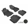 3D Maxpider 3D MAXpider L1SB00801509 SUBARU XV CROSSTREK 2013-2014 KAGU BLACK R1 R2 Floor Mat L1SB00801509